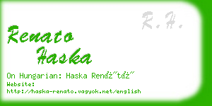 renato haska business card